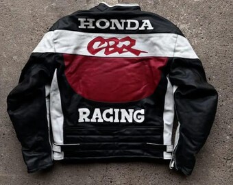 Men's Honda CBR Riding Gear Motorcycle Jacket Biker Rider Genuine