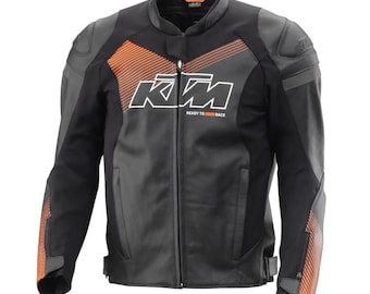KTM Ready to Race motorkleding replica echt rundleer motorjack
