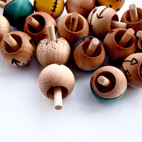 Flipover Spinning Tops Etsy