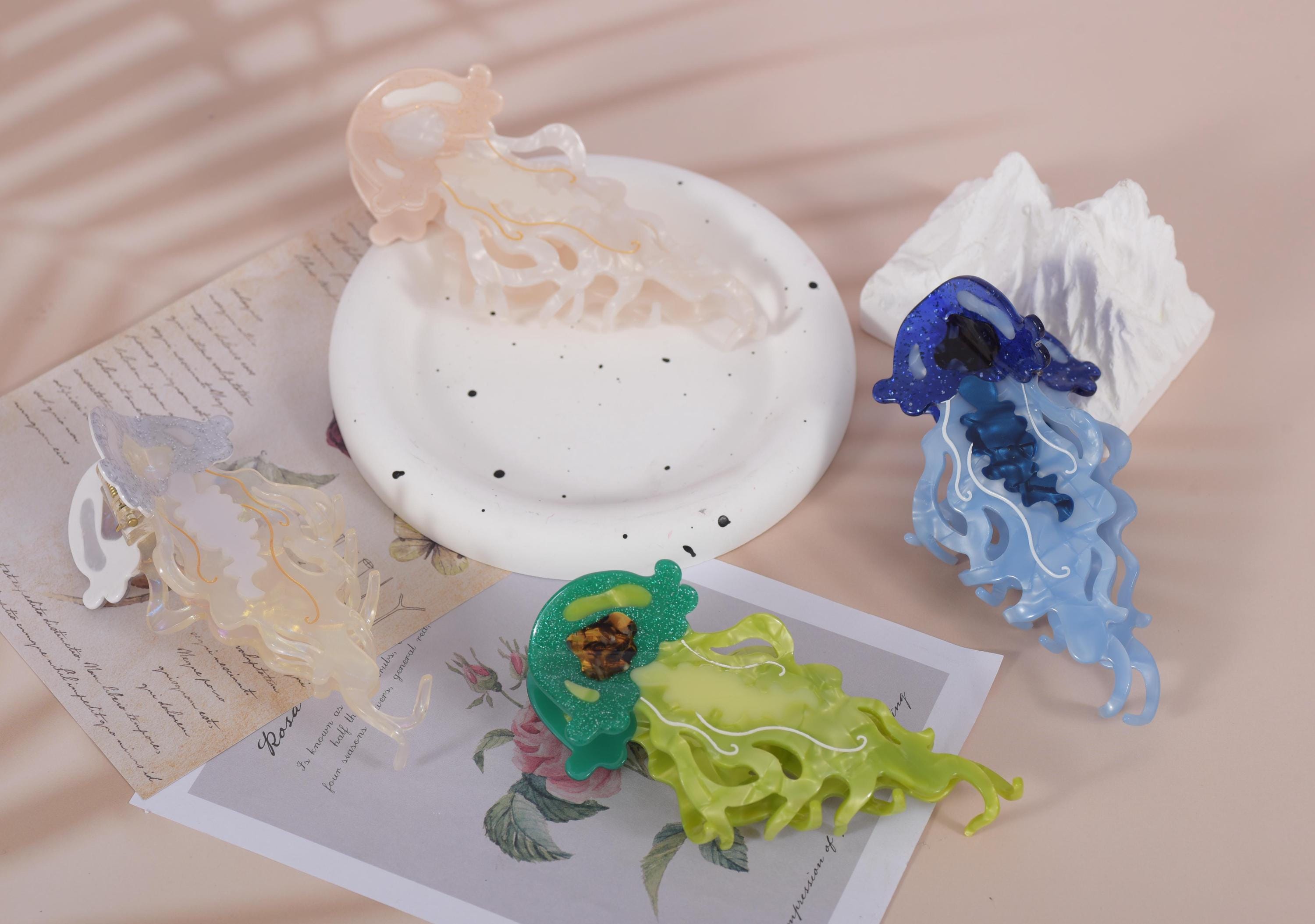 Jellyfish Hair Clip - Etsy