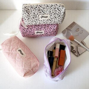 Estuche para lápices, Estuche de algodón para lápices, Estuche para lápices de algodón, Estuche portátil para tarjetas, Regalo para ella, Organizador escolar, Estuche lindo para lápices, Almacenamiento de maquillaje