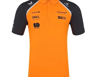 Men’s F1 Racing Zip Polo Shirt – 2025 Motorsport Team Tee, Gift for Fans