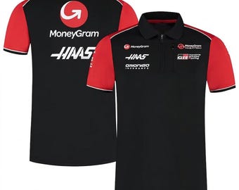 Men’s F1 Racing Polo Shirt – Motorsport Team Zip Top, Gift for Him