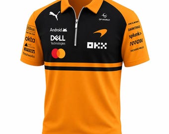 McLarens 2026 Zip Polo Shirt, F1 Fomula 1 Racing Team Tee Gift For Fan