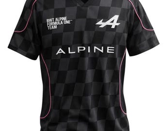 Men’s Alpine-Inspired Formula 1 Racing Team Collared T-Shirt – F1 2026 Motorsport Apparel
