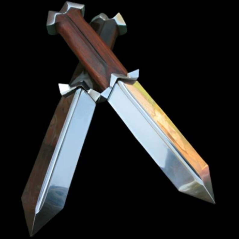 Authentic Handcrafted Dagger With Sheath, Custom Outdoor Double Edge ...
