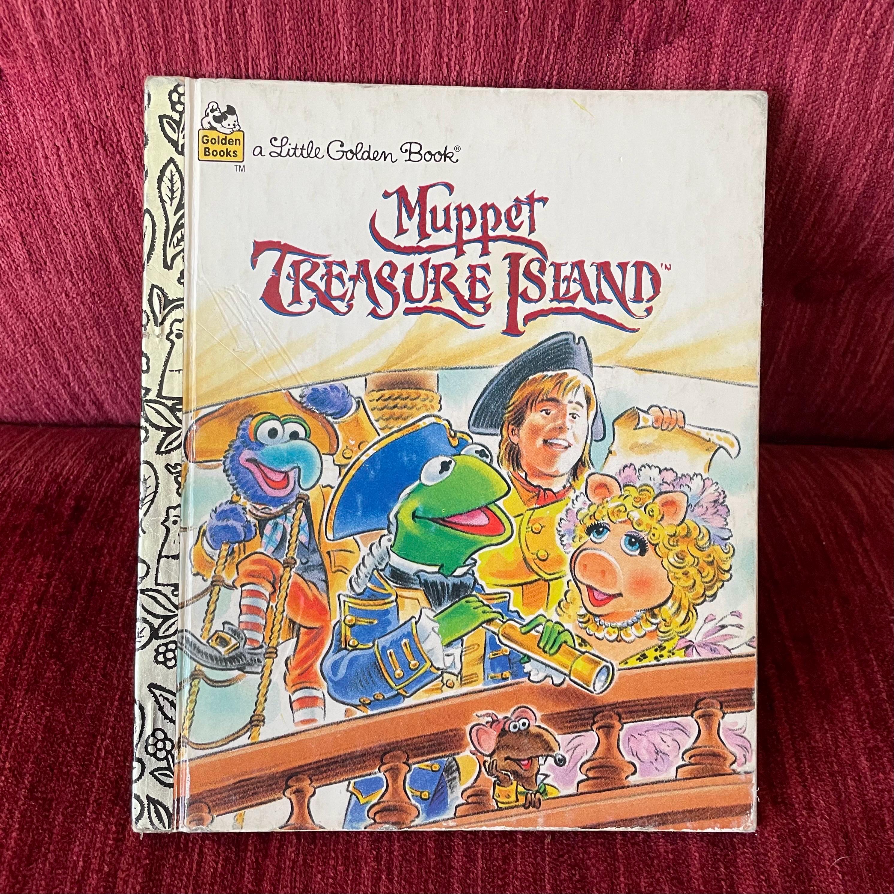 Vintage Muppet Treasure Island Little Golden Book - Gonzo Rizzo