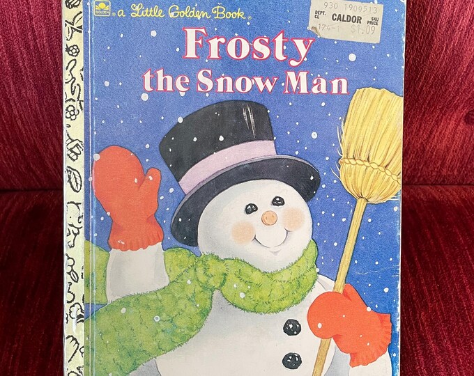 Vintage 1989 “frosty the Snowman” Little Golden Book - Kids Frosty Book