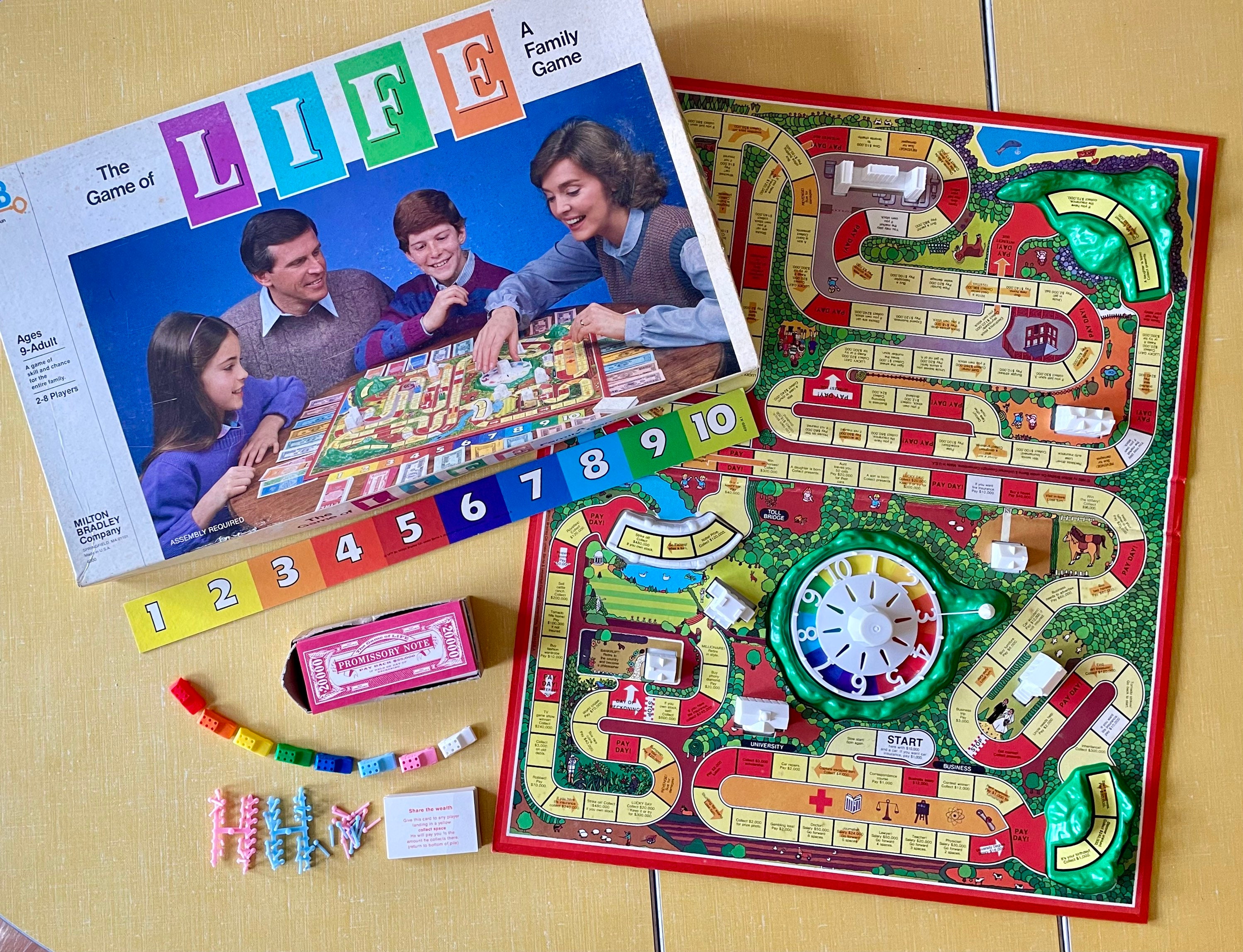 The Game Of Life 2002 Board And Instructions Only Hasbro