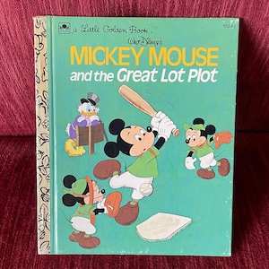 Vintage Little Golden Book “Mickey Mouse and the Great Lot Plot” - vintage Walt Disney book - Mickey Mouse book - 1970s childrens book 1974