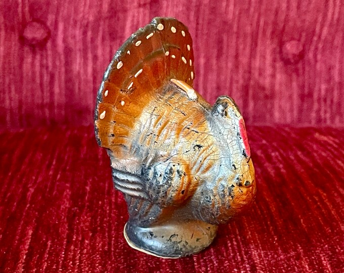 Vintage Gurley Thanksgiving Turkey Candle 3 Inch Decorative Candle