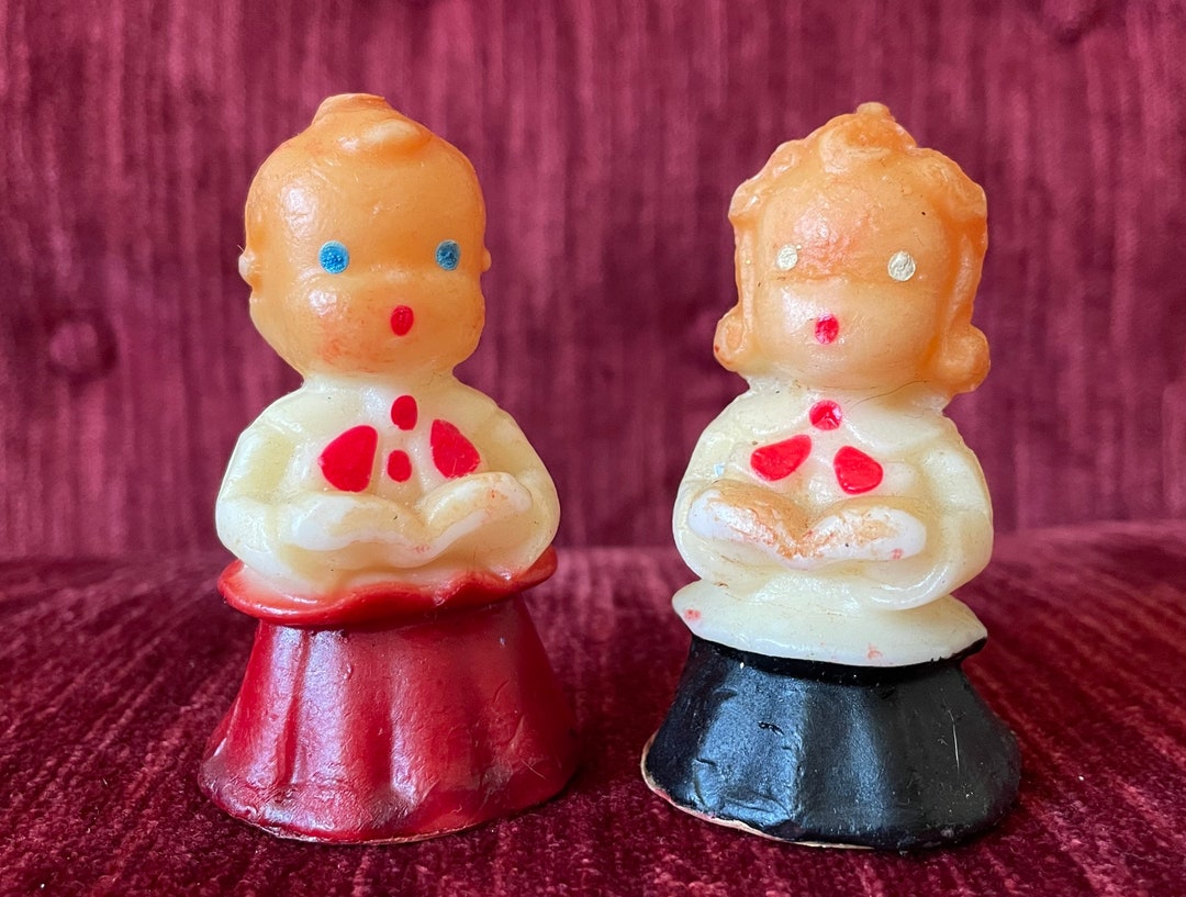 Pair of Vintage Gurley Candles Gurley Choir Boy Red & Gurley Etsy