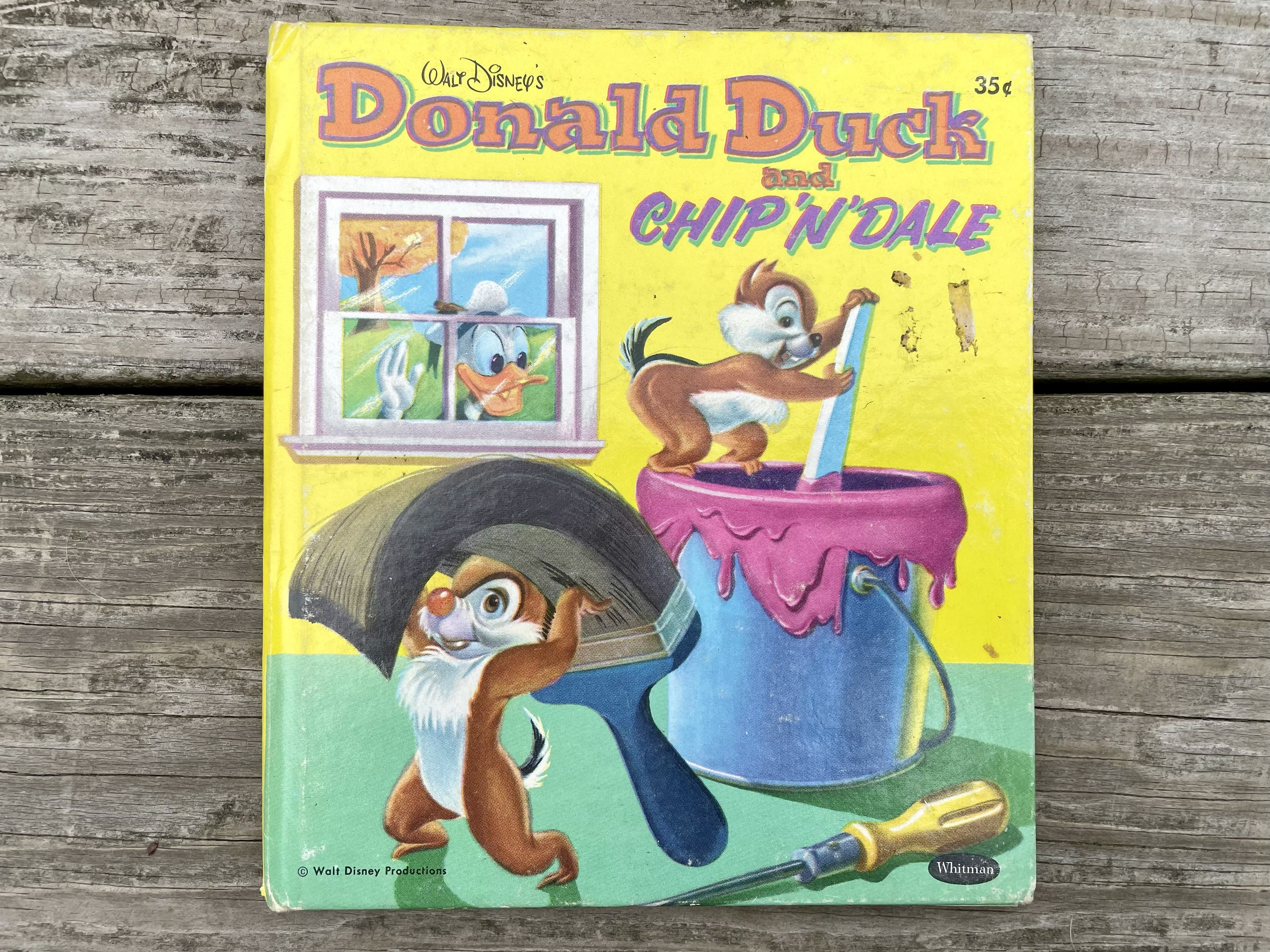 Vintage 1954 “walt Disney's Donald Duck and Chip 'n' Dale” Whitman