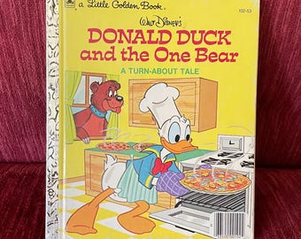 Vintage 1978 Donald Duck and the One Bear - Little Golden Book - Etsy