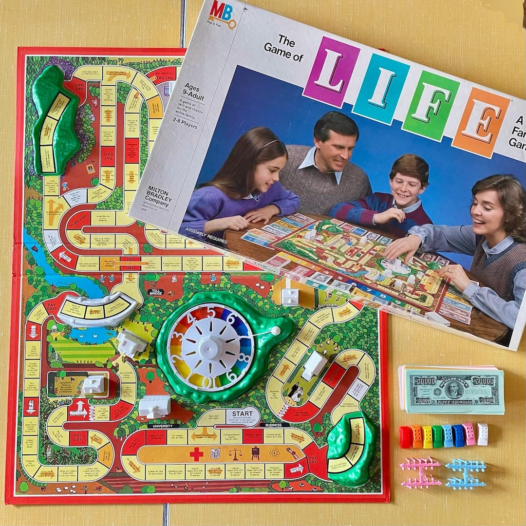 Vintage 1985 the Game of Life by Milton Bradley - Milton Bradley