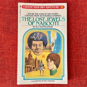 Vintage 1981 Choose Your Own Adventure #10 “The Lost Jewels of Nabooti” by R.A. Montgomery - Paperback Book - Original/First Printing