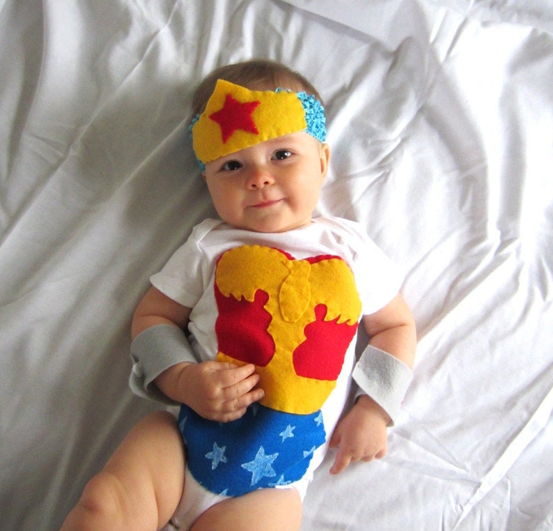 Baby Superhero Halloween Costume Baby Costume red white Etsy
