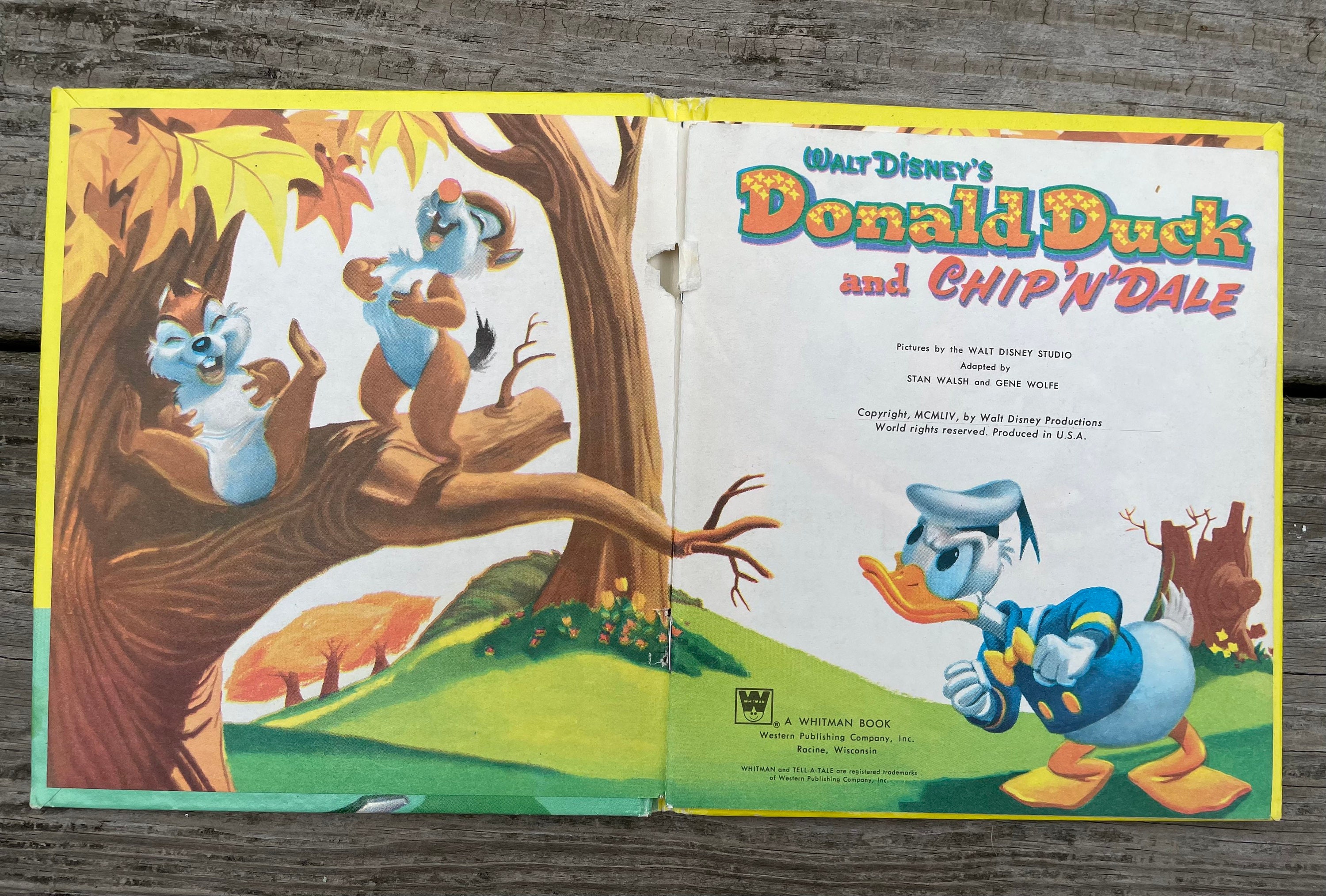 Vintage 1954 “walt Disney's Donald Duck and Chip 'n' Dale
