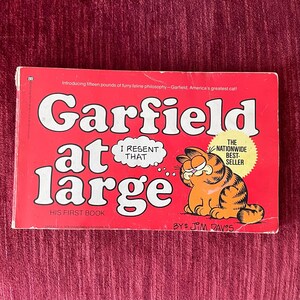 Vintage 1980 First Edition “Garfield at Large” His First Book - Garfield Comic Book - Jim Davis Garfield Softcover Book - Original Garfield