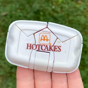Vintage 1990 McDonald’s McDino Changeables Hot Cakes-o-Dactyl - Transforming Hotcakes Happy Meal Toy - 90s Nostalgia - Dinosaur