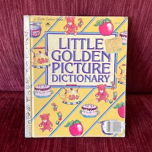 Little Golden Picture Dictionary, Vintage Children's Book