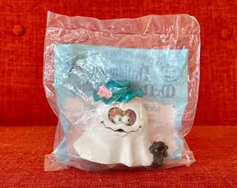 Vintage New in Package McNugget Buddies “McBoo.McNugget” - McDonald’s McNugget Buddy Figurine with Costume - Halloween McNugget 1992 Ghost