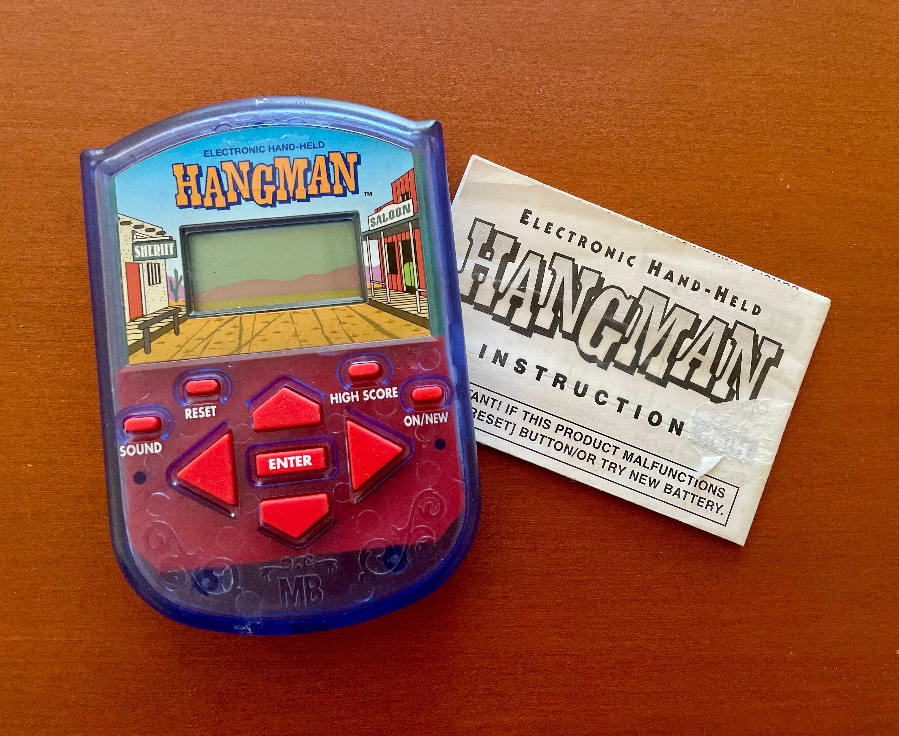 Hangman electronic handheld game sale