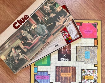 Vintage 1972/1979 Clue Parker Brothers Detective Game - COMPLETE - Parker Brothers Clue no 45 - vintage game board game room - mystery game
