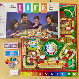 Vintage 1985 The Game Of Life by Milton Bradley - Milton Bradley 4000 - Complete 1980s Board Game - Retro Game Night - Made in USA - 80s Kid
