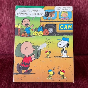 Vintage 1971 63 Piece “Peanuts” Puzzle - Snoopy, Woodstock, Linus, Sally, Marcie  - Complete Charlie Brown Puzzle - Golden Jigsaw Puzzle