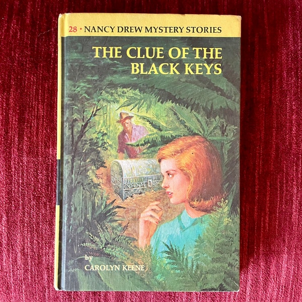 Vintage 1968 Nancy Drew Mystery #28 “The Clue of the Black Keys Hardcover Book - Young Adult Mystery - Carolyn Keene - Grosset & Dunlap