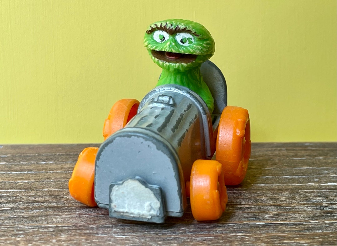 Vintage 1981 Oscar the Grouch Hasbro Metal Car Toy Garbage Etsy