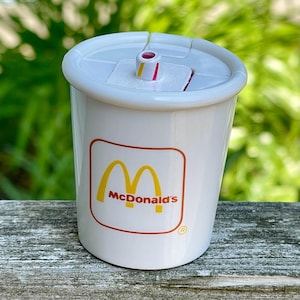 Vintage 1990 McDonald’s “Tri-Shake-Atops” Milkshake McDino Changeables Toy - 1990s Collectible Toys - Miniature McDonald’s Drink - 90s Kids