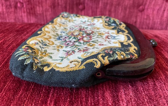 Vintage Walborg Floral Tapestry Clutch - made in … - image 6