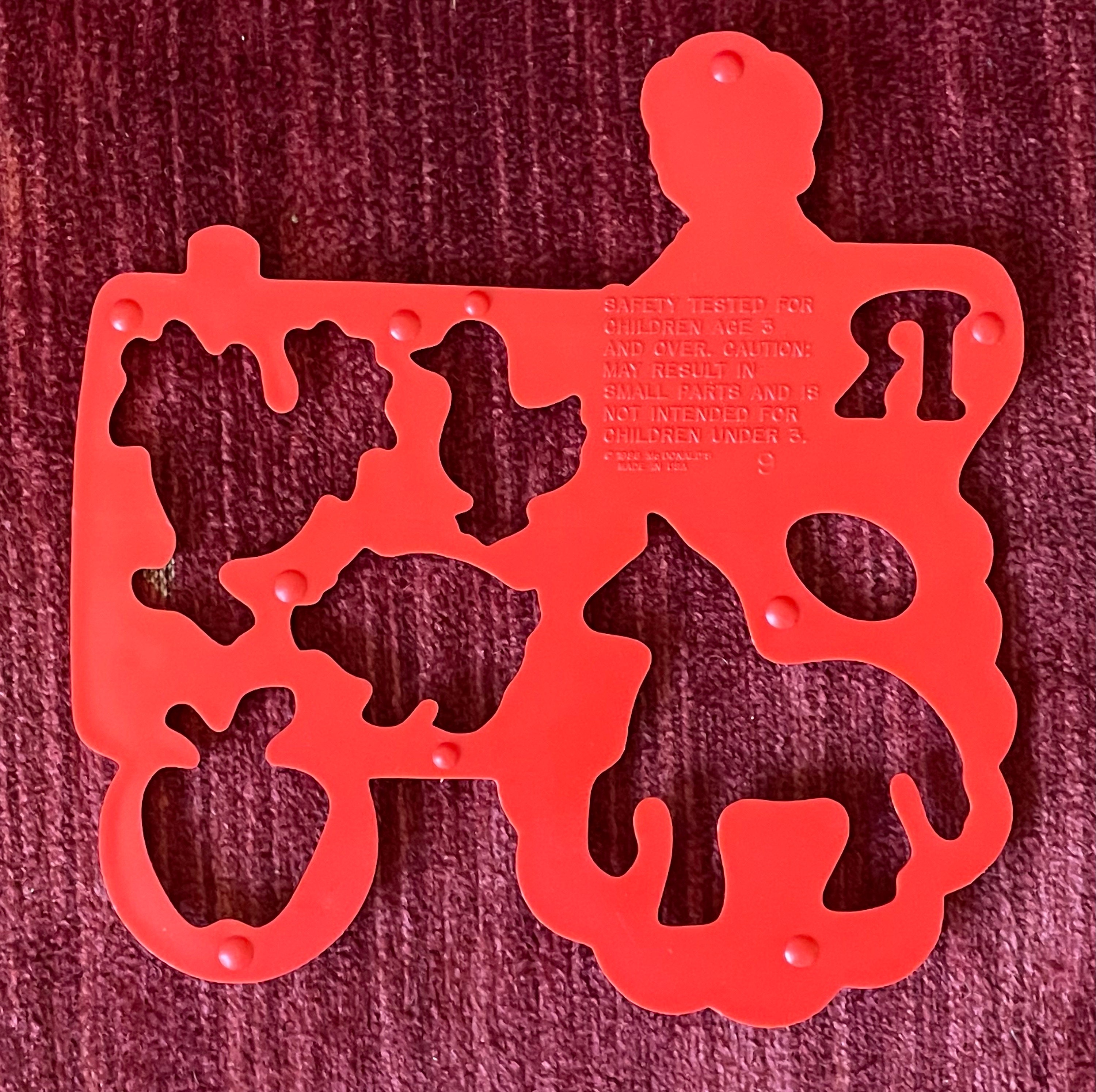 Vintage Ronald Mcdonald Toy Lot Mcdonald's “ronald Rev-up” Car, 1986  Stencil, 1970s Plastic Ring - Vintage Happy Meal Toys - Collectibles - Etsy, image size:3000x2989