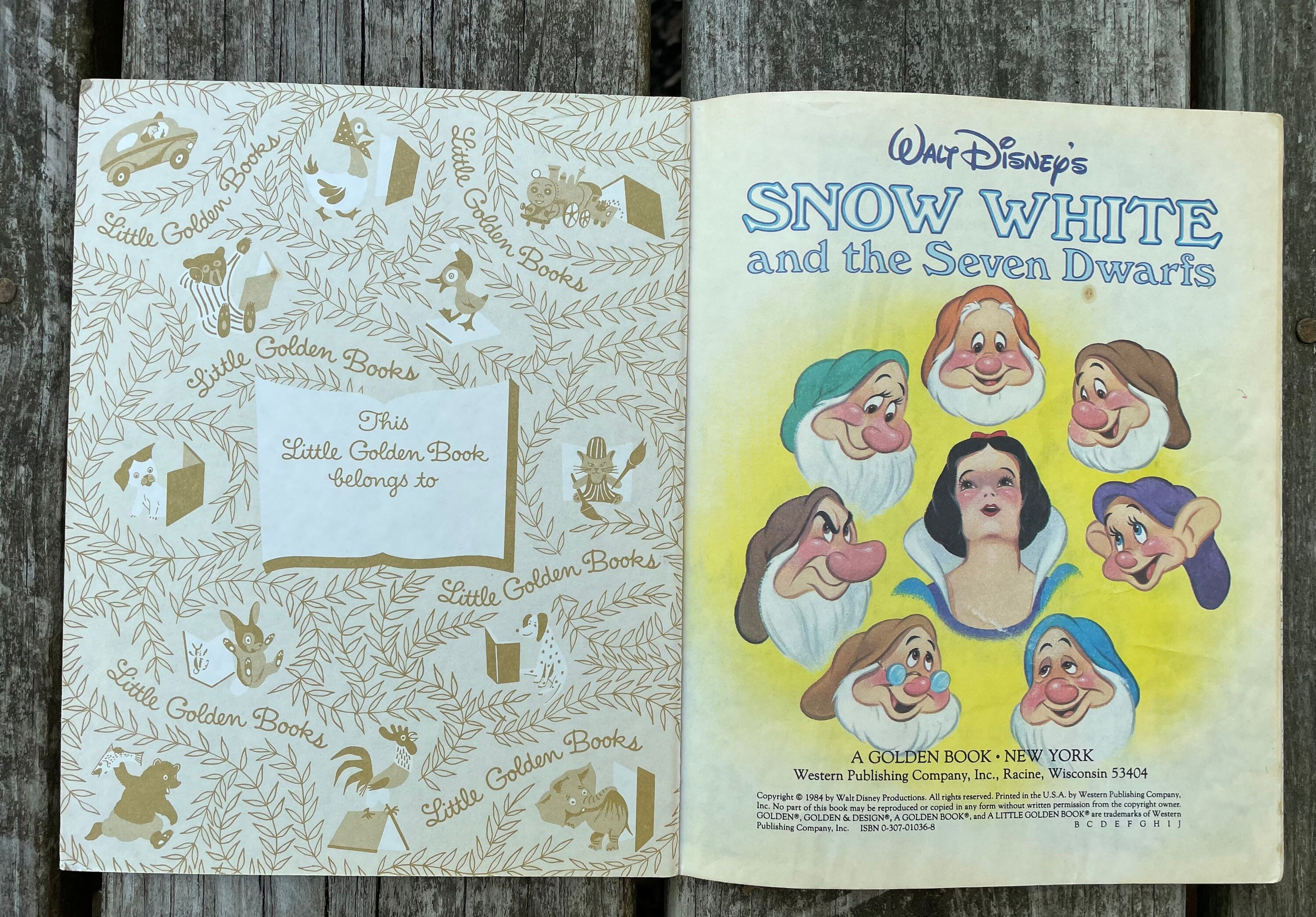 Vintage Little Golden Book Walt Disney’s Snow White and the Seven ...