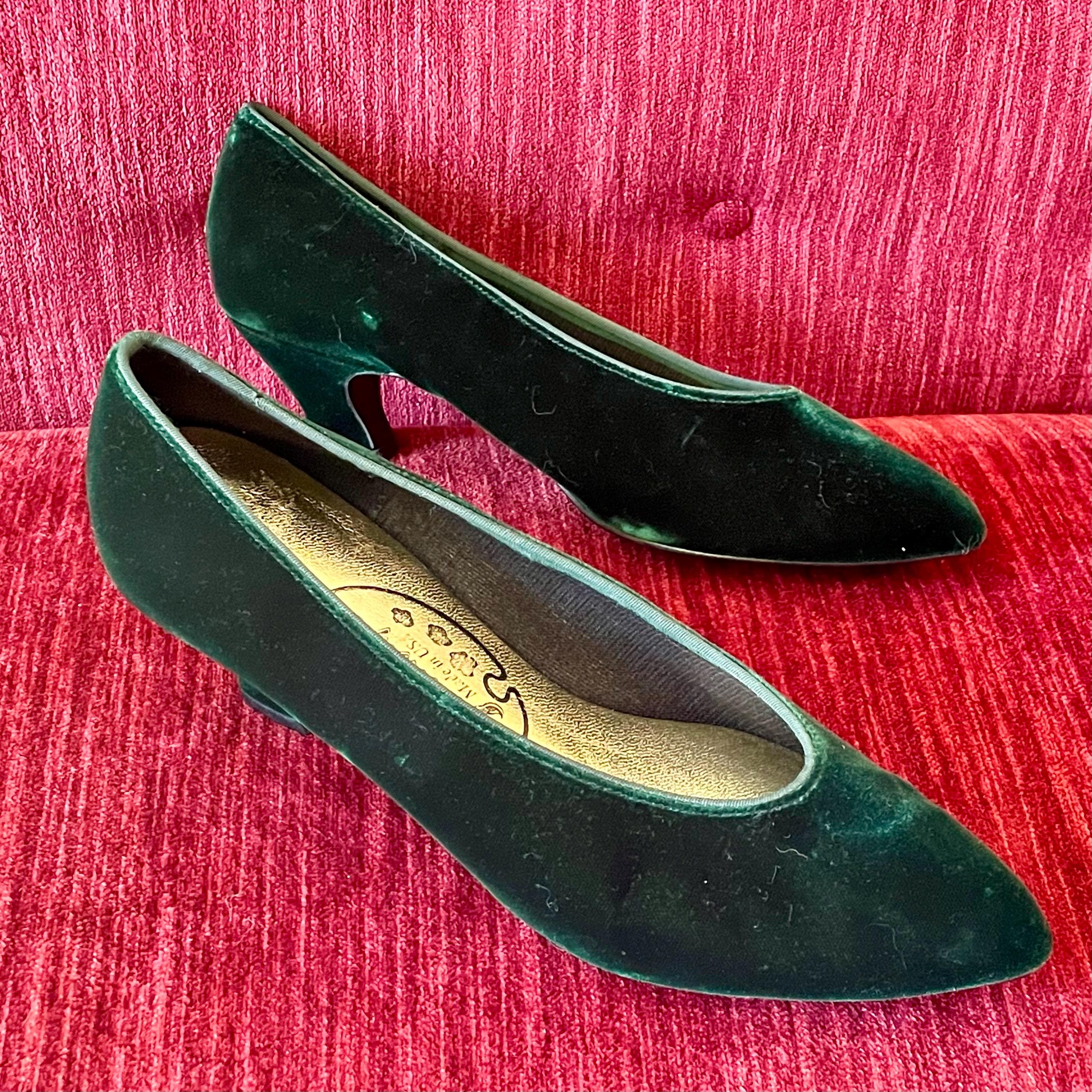 Dark Green Heels - Etsy
