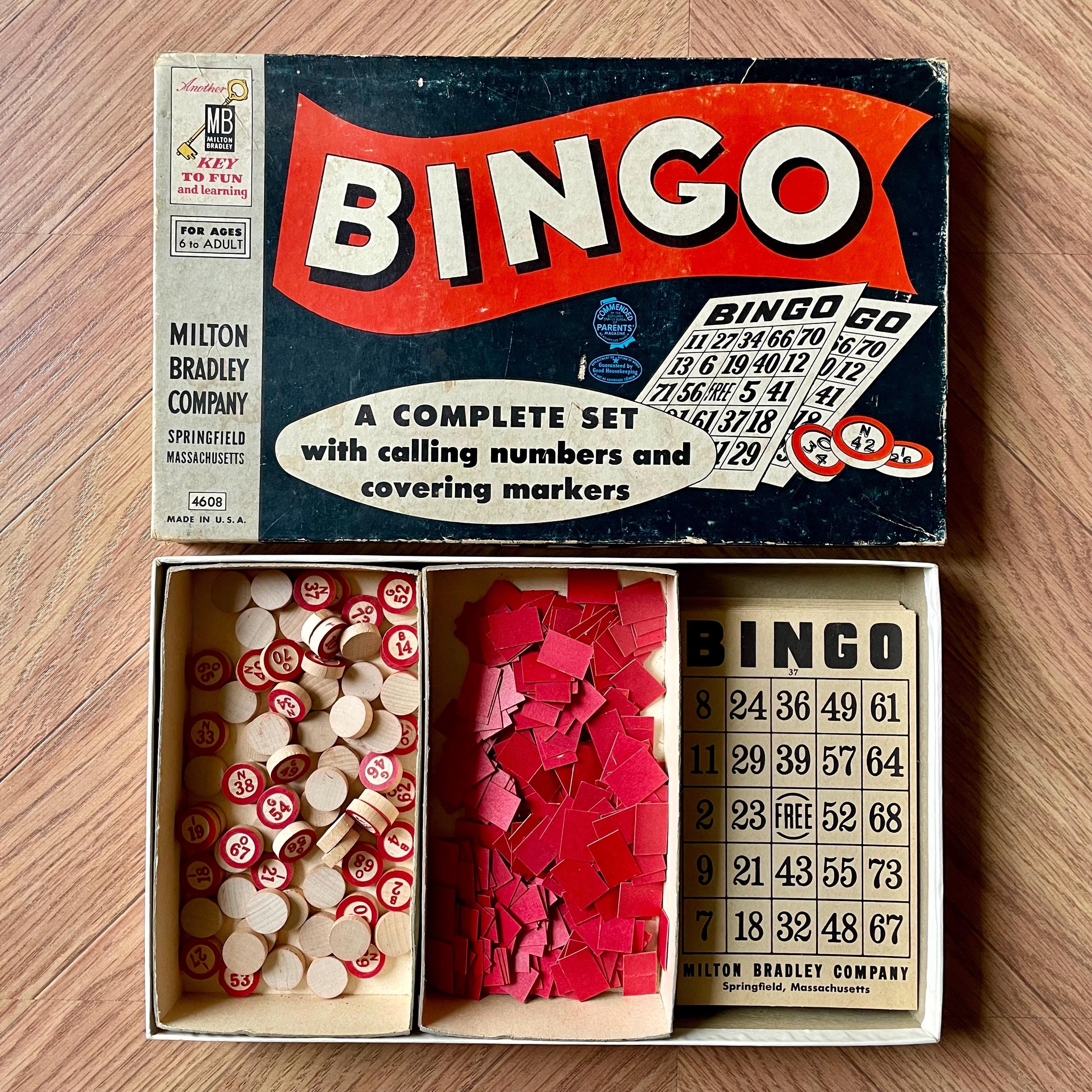 Vintage Milton Bradley Bingo Cards - Etsy