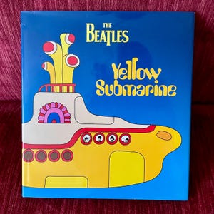 Vintage 2004 The Beatles “Yellow Submarine” Hardcover Book with Dust Jacket - Candlewick Press - Adapted from Movie with Groovy Illustration