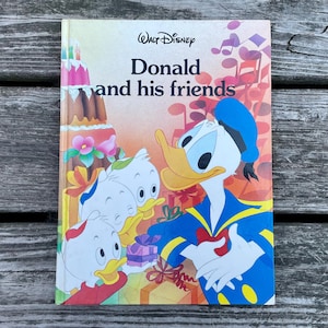 Vintage 1988 “Walt Disney Donald and his Friends” - Gallery Books - Large Picture Book - Disney Characters - Gladstone, Chip n Dale