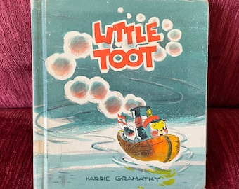 Vintage “Little Toot” by Hardie Gramatky - 1939 GP Putnam’s Sons - Hardcover with Color and Black & White Illustrations - Tugboat Book