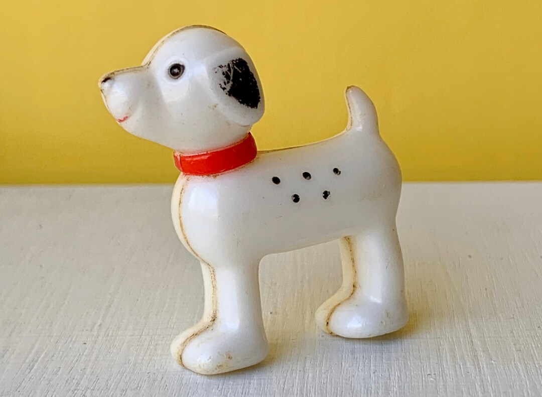 Vintage Molded Plastic Dalmatian Dog Toy Small Dalmatian Etsy