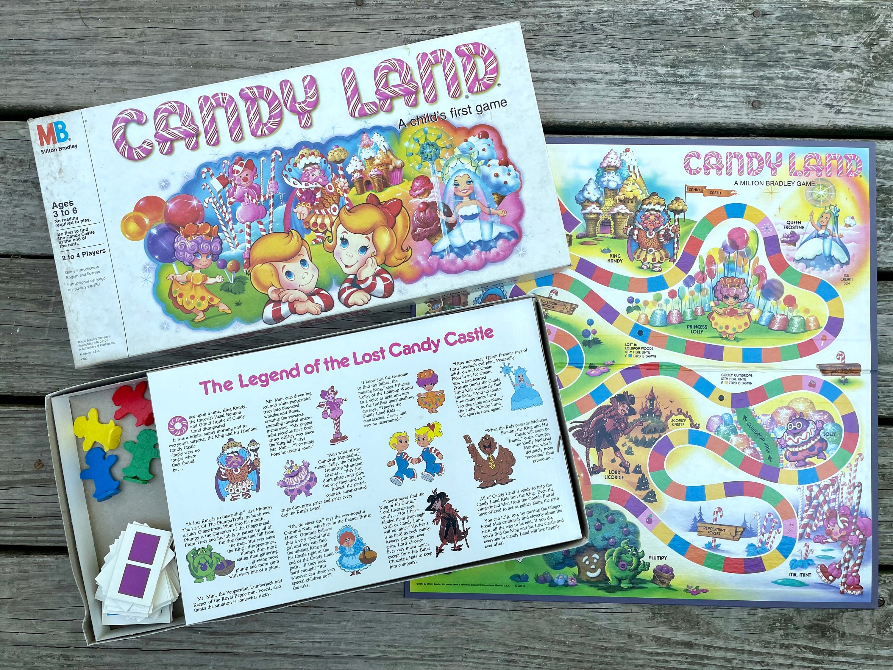Vintage 1984 Candy Land Board Game Vintage Milton Bradley - Etsy