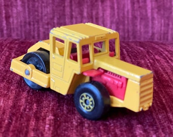 Vintage 1978 Matchbox Bomag Road Roller Vehicle - Metal Diecast - Construction Toy - Lesney England - 1970s Toys Metal Toys Paver