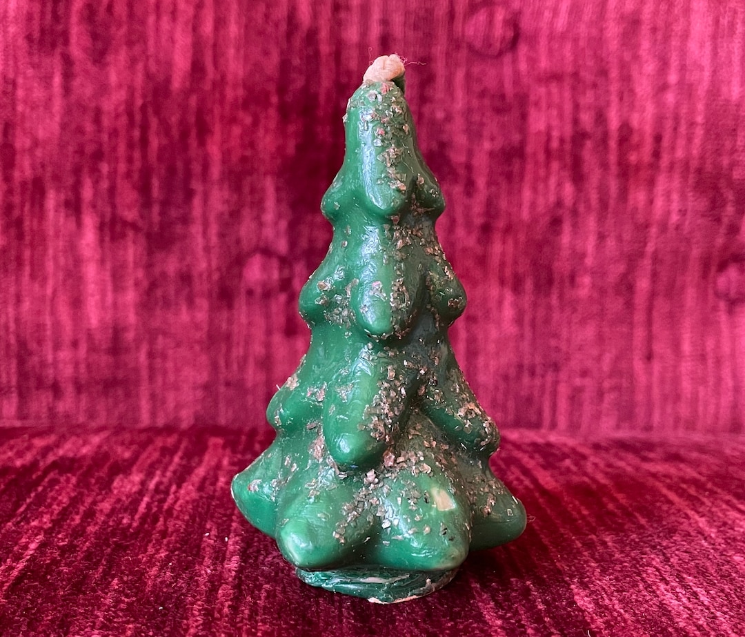 One Vintage Gurley Christmas Tree Candle Green Gurley Green Tree Gurley