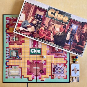 Vintage 1992 Clue Board Game by Parker Brothers / Waddington - Detective Game - 90s Game of Clue - Retro Game Night Complete - Mystery Game