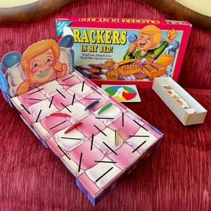 Vintage 1992 “Crackers in My Bed” Board Game by Parker Brothers - Matching Game - Age 3-6 Game - Little Kid Family Game - 80s Game