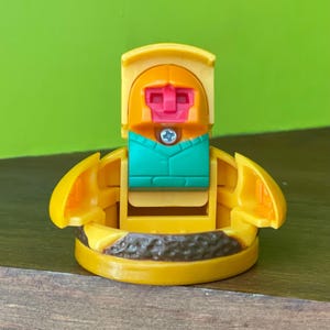 Vintage 1988 McDonald’s C2-Cheeseburger Changeables Toy - 1980s Collectible Toys - Tiny Burger Robot Happy Meal Toy