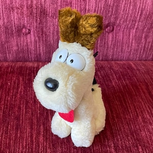Vintage 1983 Odie Plush by Dakin - 80s Stuffed Toy - 1980s Cartoons - Small Odie the Dog Stuffed Animal - Garfield Collectible - 80s Kids