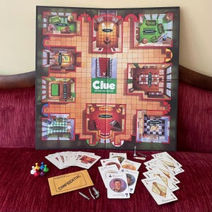 You Choose - Parts for Vintage 1996/1998 Clue Parker Brothers Detective Game - Cards - Parker Brothers Clue no 45 - mystery game Replacement
